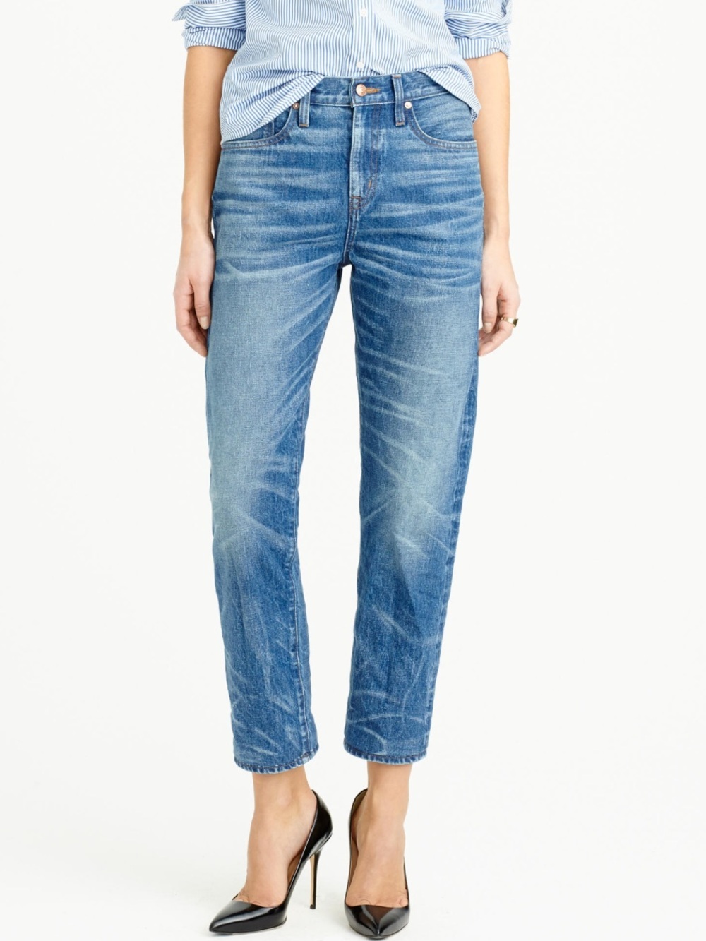J. Crew Point Sur Shoredich-Straight Jeans in Blue